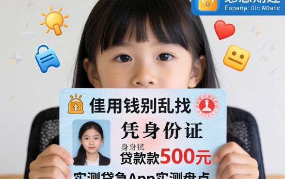 急用钱别乱找，凭身份证贷款500元app实测盘点