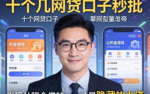 我试了十几个网贷口子秒批的软件,发现公积金借钱app才是隐藏的大佬