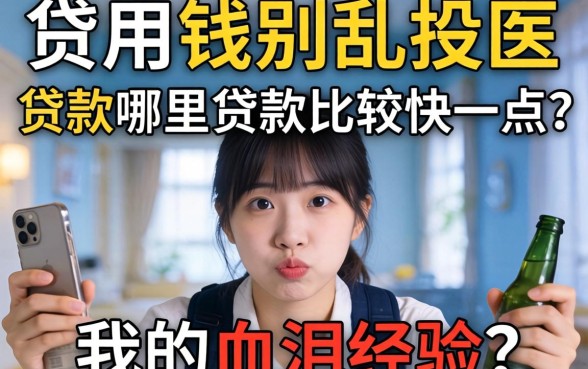 急用钱别乱投医,贷款哪里贷款比较快一点?我的血泪经验