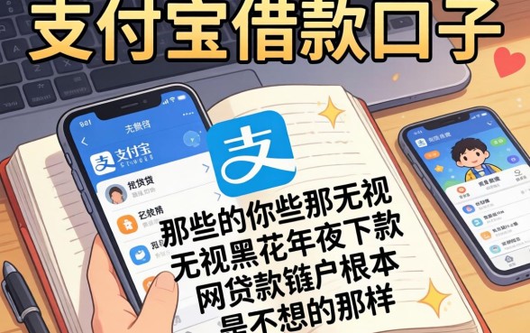 我翻遍了支付宝借款口子，发现那些无视黑花半夜下款的网贷软件根本不是你想的那样