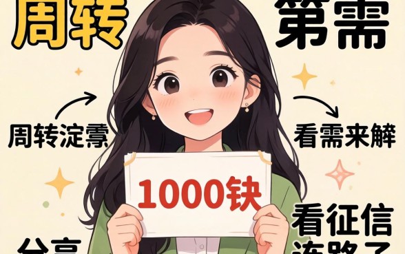 急需周转这有个1000块不看征信的路子分享