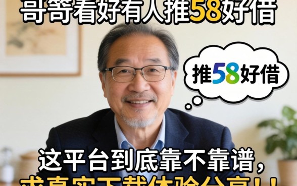 老哥们，最近看好多人在推58好借，这平台到底靠不靠谱？求真实下载体验分享！