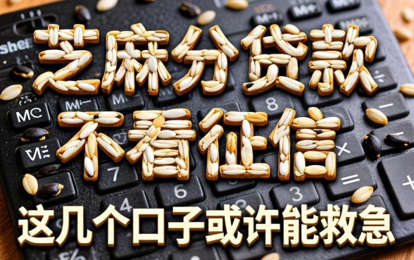 揭秘要芝麻分贷款不看征信，这几个口子或许能救急