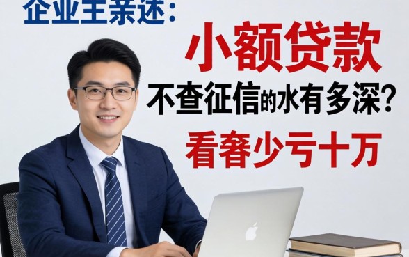 小企业主亲述：小额贷款 不查征信的水有多深？看完少亏十万