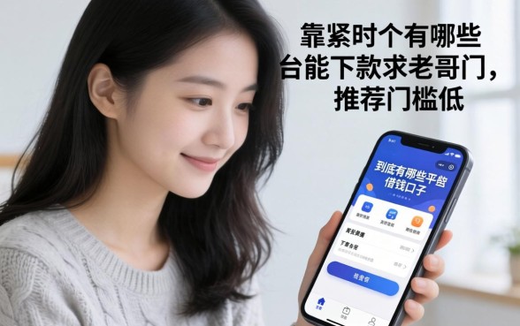 手头紧想找个靠谱的借钱口子，手机上到底有哪些平台能下款？求老哥们推荐几个门槛低的！