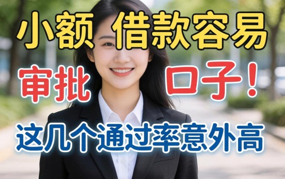 揭秘小额度借款容易审批的口子，这几个通过率意外的高