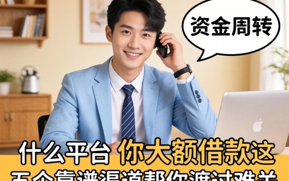 急需资金周转？什么平台可以大额借款？这五个靠谱渠道帮你渡过难关
