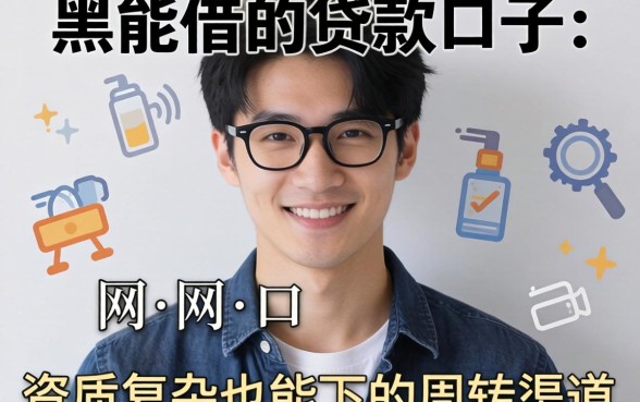 网黑能借的贷款口子：资质复杂也能下的周转渠道
