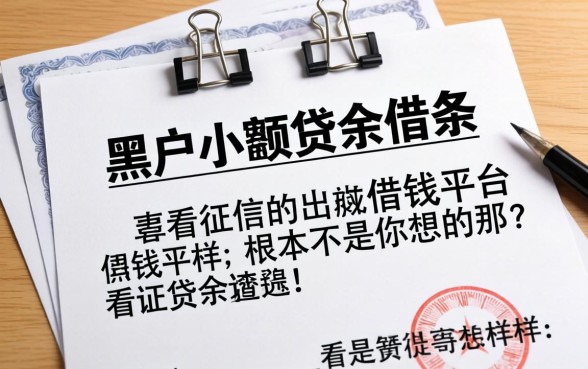 我试了几个黑户小额贷款借条，发现不看征信的借钱平台根本不是你想的那样