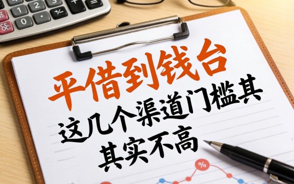 盘点什么上面能借到钱的平台，这几个渠道门槛其实并不高