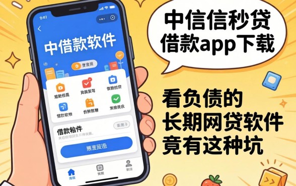 我试了那些像中信信秒贷借款app下载一样方便的借款软件，发现不看负债的长期网贷软件竟有这种坑