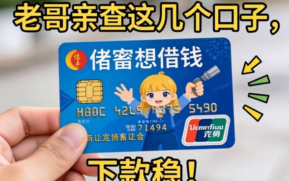 手里只有储蓄卡想借钱?老哥亲测这几个口子,下款稳!