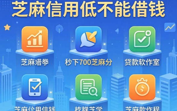 芝麻信用低不能借钱，枚举五个秒下700芝麻分贷款软件