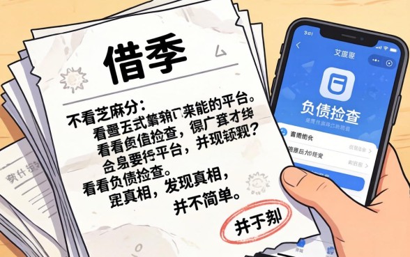 我翻遍了2026不看芝麻分的借条和不看负债查询的平台，发现真相并不简单