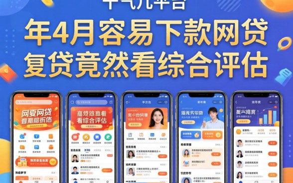我试了十几个平台,发现2026年4月容易下款的网贷竟然不看综合评估