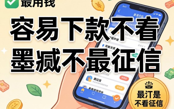 最近急用钱，求推荐几个容易下款不墨迹的平台，最好是不看征信的！