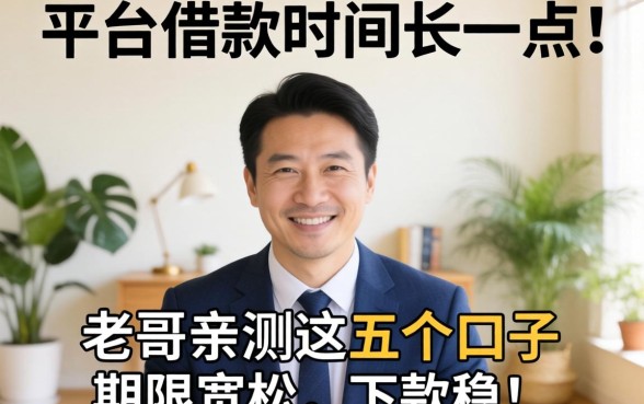 有没有平台借款时间长一点?老哥亲测这五个口子期限宽松,下款稳!