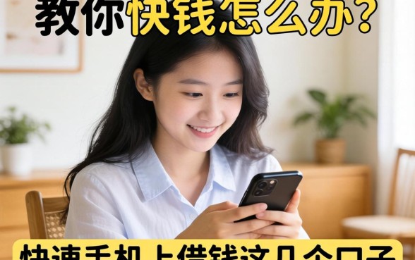 急需用钱怎么办？教你快速在手机上借钱这几个口子