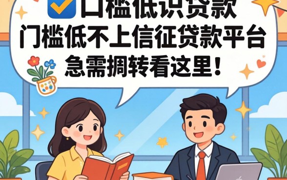 汇总几个门槛低不上信征的贷款平台，急需周转看这里