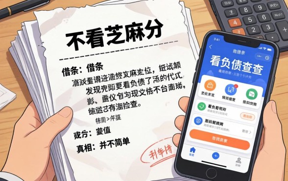 我翻遍了2026不看芝麻分的借条和不看负债查询的平台，发现真相并不简单