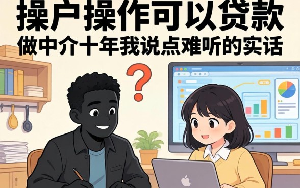黑户操作可以贷款吗？做中介十年我说点难听的实话
