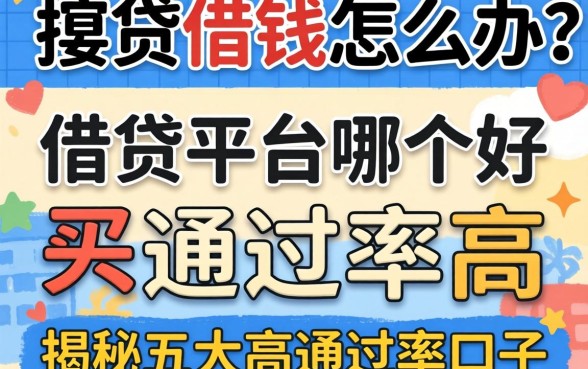 急需用钱怎么办？借贷平台哪个好通过率高？揭秘五大高通过率口子