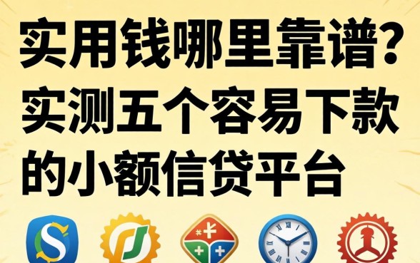 急用钱哪里靠谱？实测五个容易下款的小额信贷平台分享