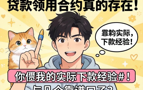 无视贷款领用合约真的存在吗？分享我的实际下款经历与几个靠谱口子