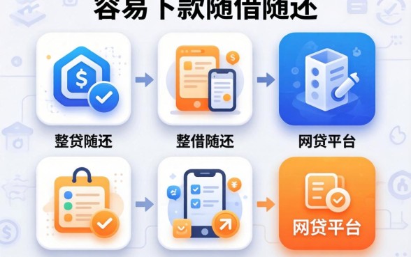 整理了几个容易下款随借随还的网贷平台