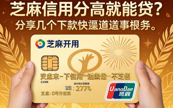 芝麻信用分高就能贷？分享几个下款快的渠道