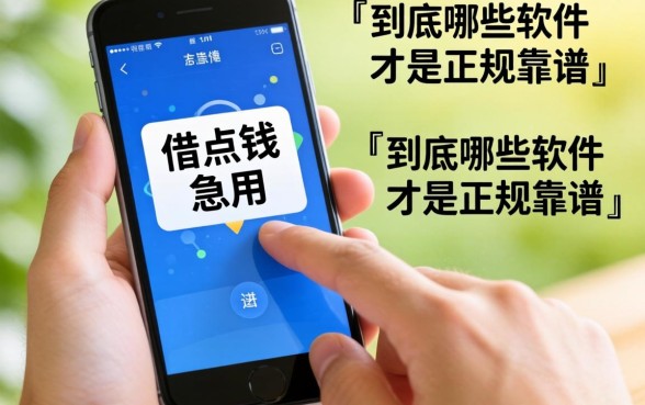 手机上想借点钱急用，到底哪些软件才是正规靠谱的？