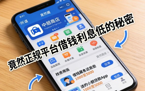 我翻烂了手机应用商店，发现那些所谓正规平台借钱利息低的秘密，竟然藏在这些1000至5000的小额贷款app里