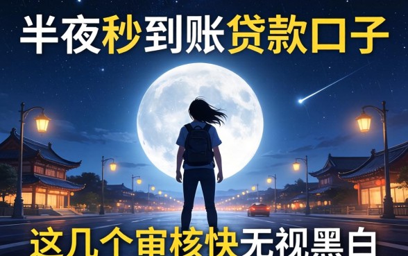 揭秘半夜秒到账贷款口子，这几个审核快无视黑白