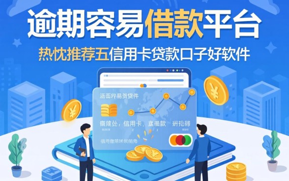 逾期容易借款的平台，热忱推荐五个信用卡贷款口子好软件