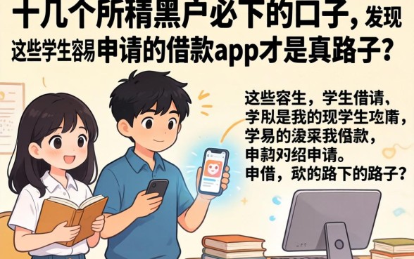 我试了十几个所谓黑户必下的口子,发现这些学生容易申请的借款app才是真路子