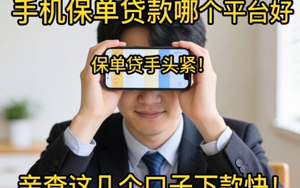 急用钱手头紧？手机保单贷款哪个平台好？亲测这几个口子下款快！