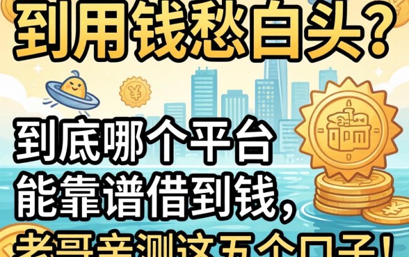 急用钱愁白头？到底哪个平台能靠谱借到钱，老哥亲测这五个口子！
