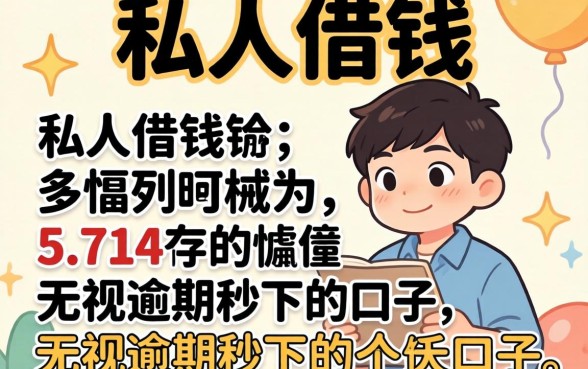 无视年龄的私人借钱，胪列5个714无视逾期秒下的口子