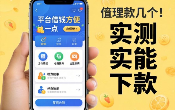 手机什么平台借钱方便一点？整理几个实测能下款的
