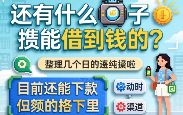 还有什么口子能借到钱的？整理几个目前还能下款的渠道