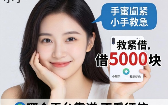 手头紧想借5000块救急，哪个平台靠谱不看征信？