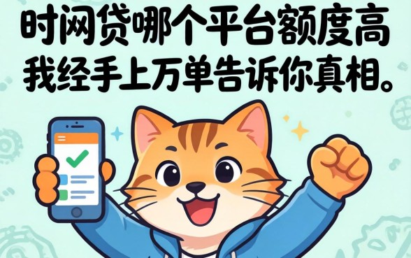 第一次借网贷哪个平台额度高？我经手上万单告诉你真相