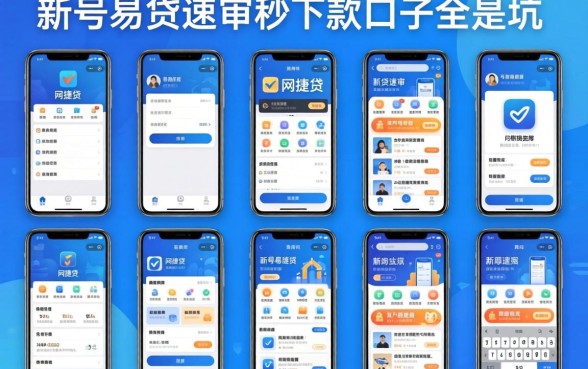 我试了十个所谓网捷贷app类似的平台,发现新号易贷速审秒下款口子全是坑