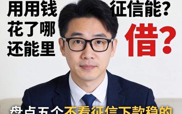 急用钱征信花了哪里还能借？盘点五个不看征信下款稳的口子