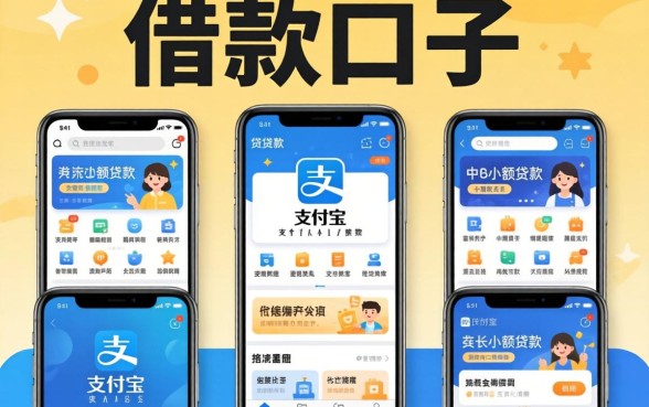 新上线的借款口子，枚举五个手机支付宝小额贷款的软件