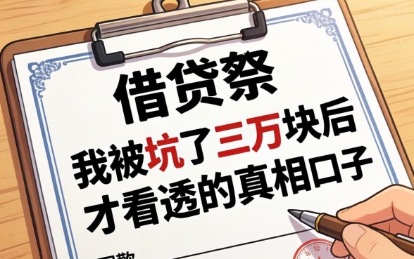 需要打借条的网贷口子：我被坑了三万块后才看透的真相
