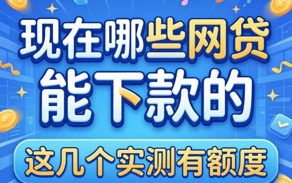 揭秘现在有哪些网贷能下款的平台，这几个实测有额度