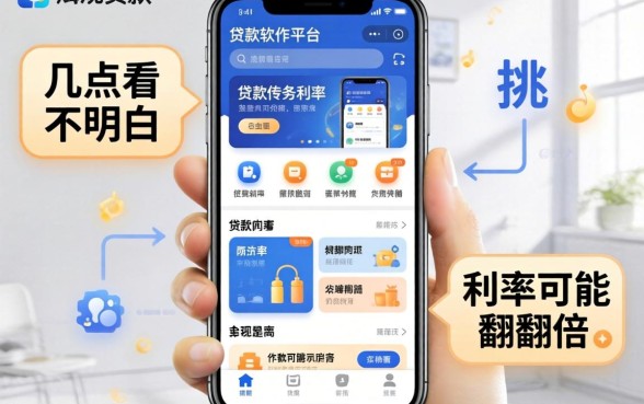 正规的手机贷款软件平台怎么挑？这几点看不明白，利率可能翻倍