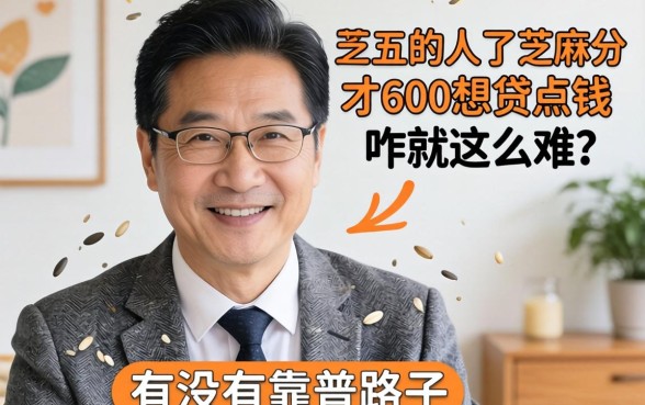 奔五的人了芝麻分才600，想贷点钱咋就这么难？有没有靠谱路子推荐？