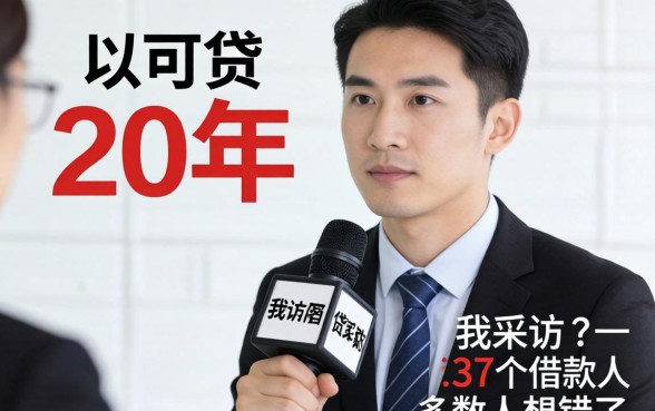 贷款可以贷20年吗？我采访了37个借款人，发现多数人想错了